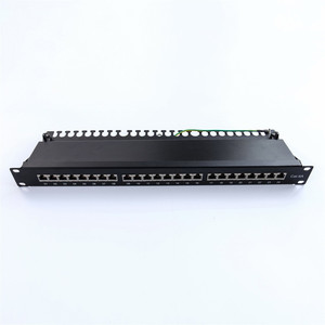 Cat6AFTPパッチパネルCat5e Cat6 Cat6ACat7モジュール用の24ポートシールド非シールドカスタマイズパッチパネル - Product Image 3