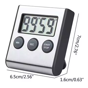 Timer da cucina digitale per il conto alla rovescia e fino con supporto sul retro Timer da studio per uso domestico per bambini - Product Image 3