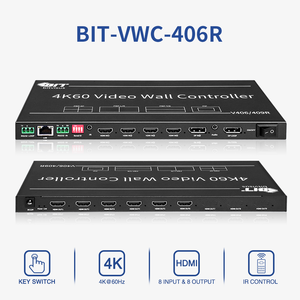 Выключатель Bitvisus HD HDMI, входной выход 1X2 2X2 2X3 5X9 4K, светодиодный экран, настенный видеопроцессор, контроллер