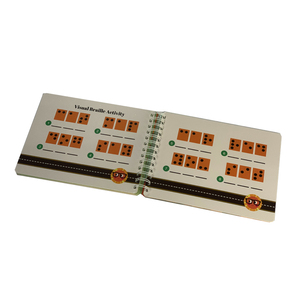 Özel Braille yazıcı çocuk öğrenme ciltli karton kitap Spiral bağlı Braille karton kitap - Product Image 4
