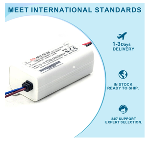 Meanwell APV-16-24 16W 24V 0.67a IP42发光二极管驱动电源经销商，用于室内照明，原装和全新 - Product Image 5