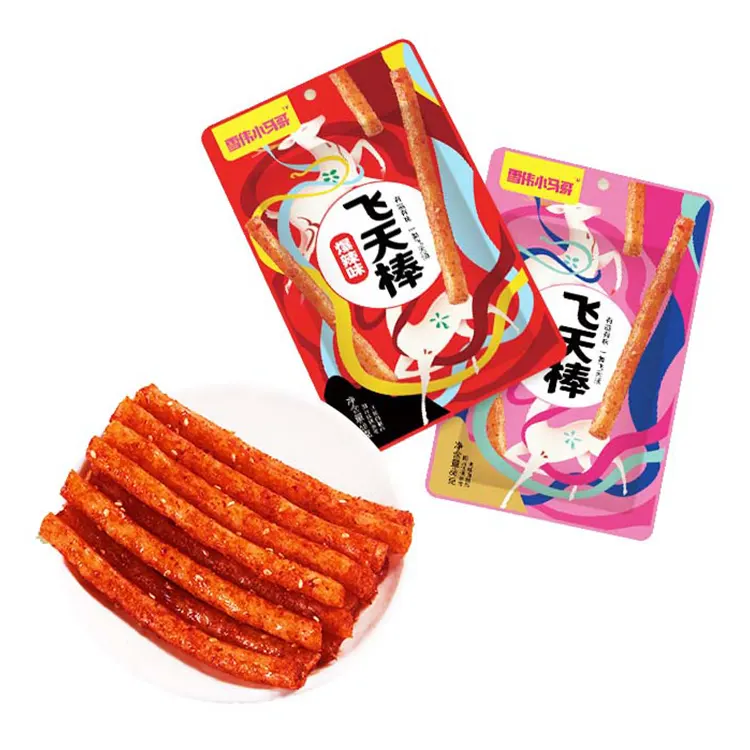 68G Chinese Taaie Chili Snack Kantoor Casual Zoete En Pittige Gearomatiseerde Snacks Pittige Strips