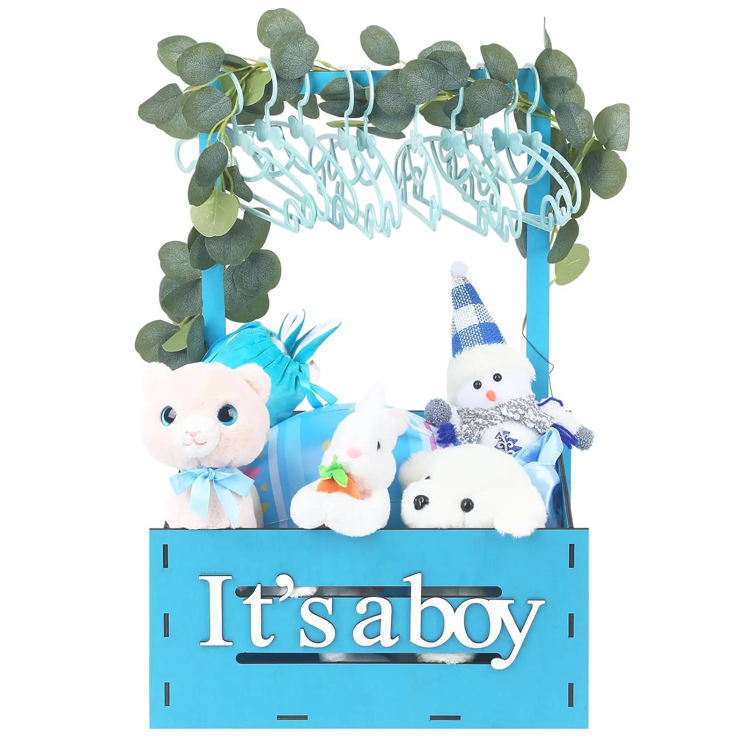 Armario de madera para Baby Shower de marca Zhonghuan con asa, cesta de almacenamiento para bebé, cesta de regalos para bebés recién nacidos