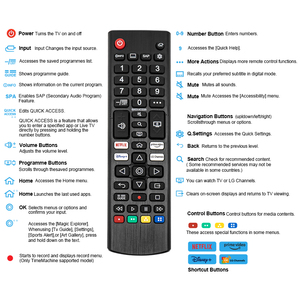 Telecomando universale compatibile con tutti i LED LG OLED LCD UHD 4K 8K QNED webOS NanoCell HDTV Smart TV - Product Image 3