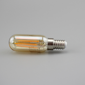E12 baz sıcak 2200K Filament tübüler <span class=keywords><strong>LED</strong></span> Amber cam ampul masa gece kolye avize zemin lambası kapalı işık