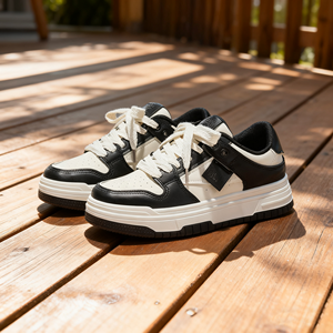 Thiết kế mới nhất thiết kế retro phong cách của nam giới dày đế giày thể thao người đàn ông đi bộ ngoài trời Chạy phong cách thoáng khí giản dị Giày - Product Image 4