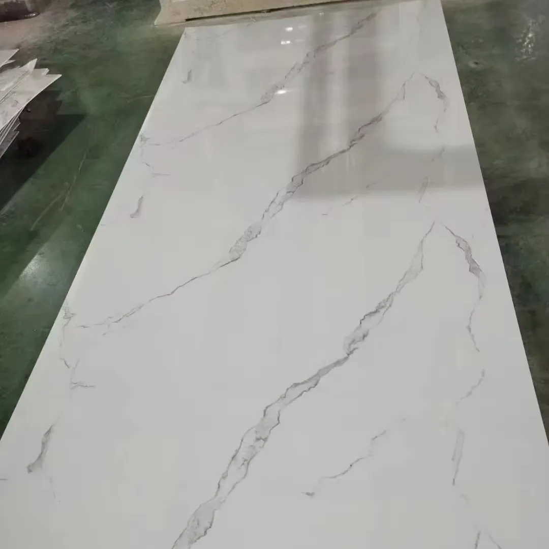 Luxury Gold PVC Marble Wall Panel 3mm UV Marble Sheet Waterproof Application Custom Printing Cutting Services
