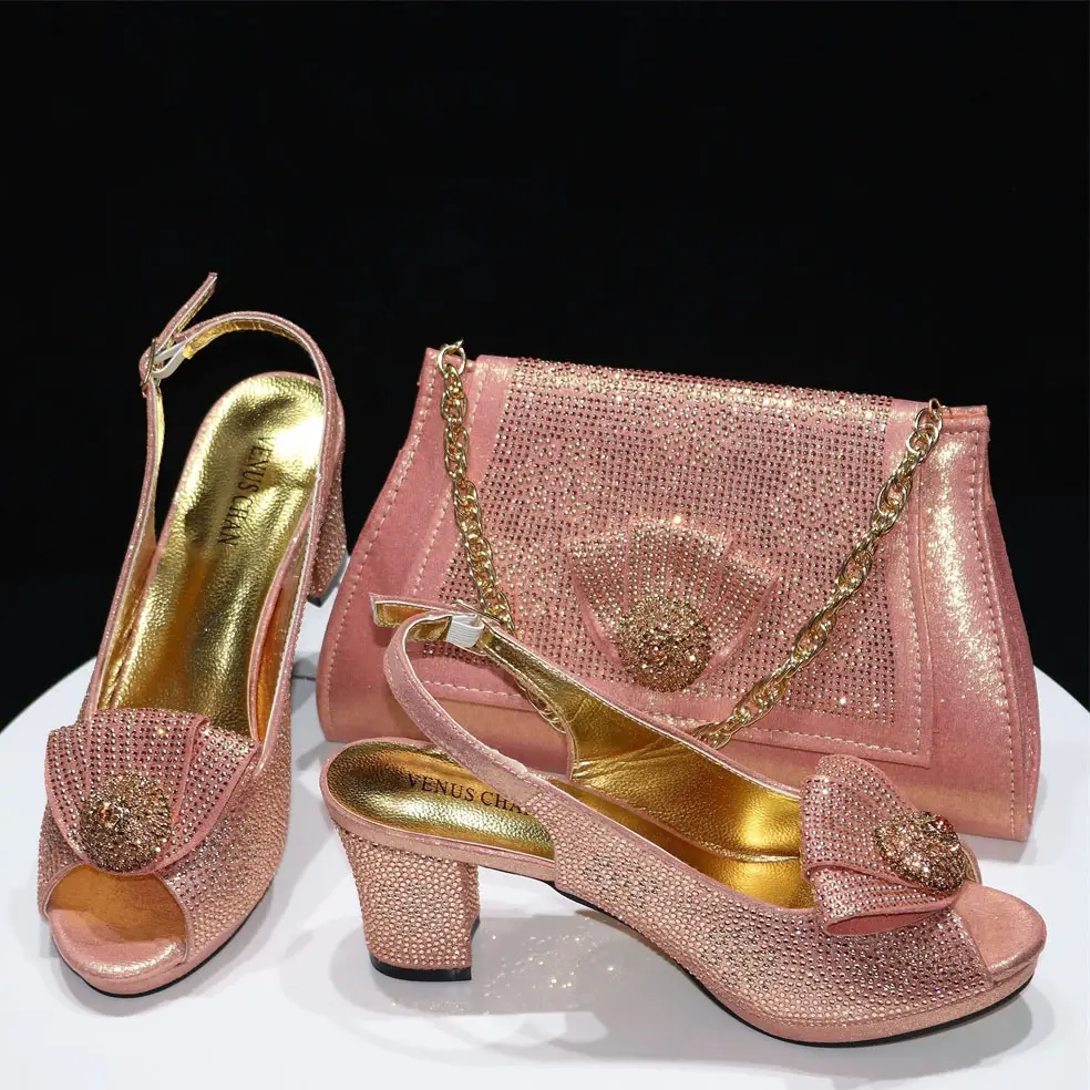 Zapatos de tacón alto con cristales brillantes para mujer, calzado de piel auténtica hecho en china, con plataforma, para novia