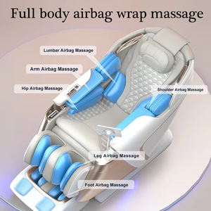 2025 Dual Core Thai Stretch Elektrischer 4D-Massagestuhl Shiatsu Zero Gravity Double Mechanism Chair für den ganzen Körper mit Bein <span class=keywords><strong>massage</strong></span> - Product Image 4
