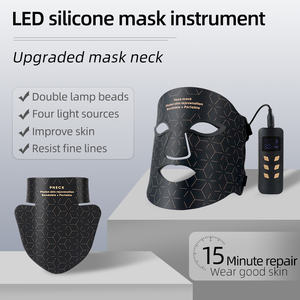 660nm Led maske yüz ışık tedavisi 4 renkli LED ışıklar foton yakın kızılötesi mavi led maske yüz silikon kırmızı kızılötesi - Product Image 3