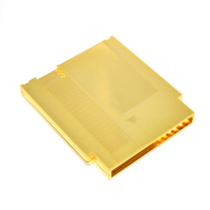 NES用ゴールドメッキシルバーメッキ72ピンゲームカードシェルNES/FC用クロームゴールド/シルバーカートリッジケースカバー - Product Image 1