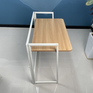 Mesa dobrável de mesa metálica, mesa de escrita de metal para escritório e casa