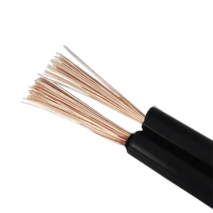 Ul2468 18 Awg 22Awg 24Awgスピーカーケーブル純銅2コアフラット黒と赤スピーカーワイヤー電線