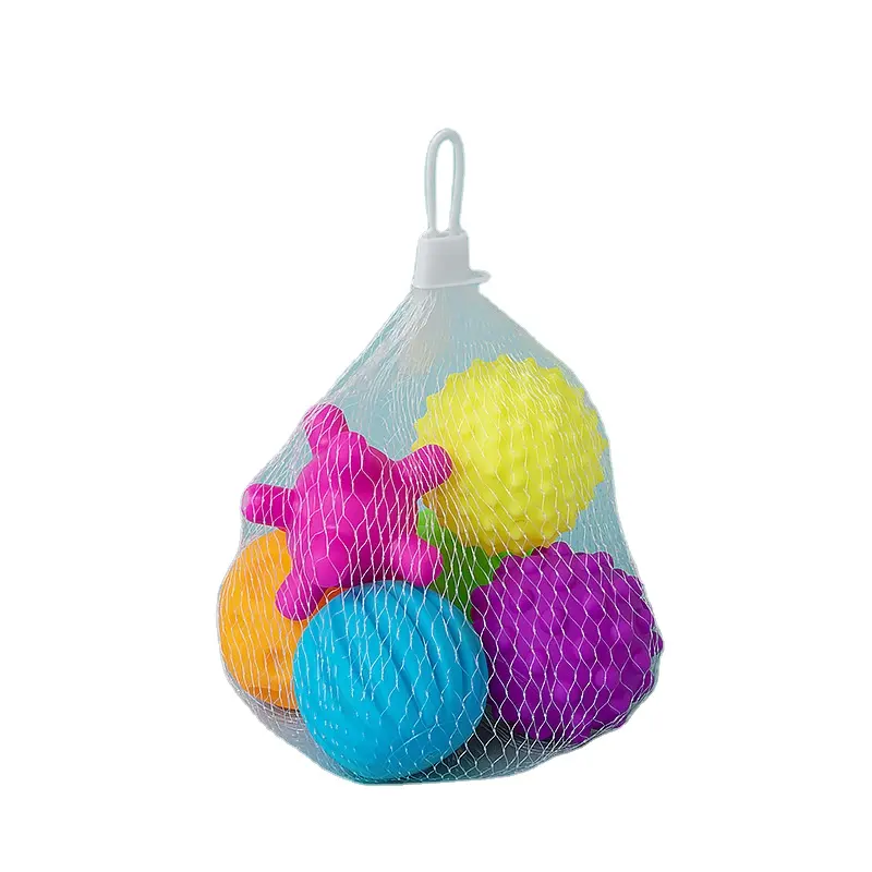 Set Baby Develop Tactile Senses Toy Textured Multi Ball Baby Touch Hand Teether Ball Entrenamiento Masaje Soft stress Balls