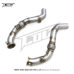 BMW X5M/X6M F85/F86 4.4T 2015-2019ss304ダウンパイプヘッダーチューブフロントパイプ用カスタムチューニング排気ダウンパイプ
