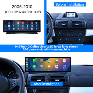 Boy 14.9 inç Android sistemi araç DVD oynatıcı GPS navigasyon Carplay Android oto araç DVD oynatıcı DVD OYNATICI BMW X3 CCC E83 2005 - 2010 için - Product Image 3