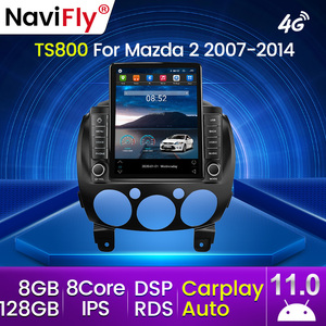 Navifly Android 11.0 Tesla Bildschirm Auto Video für Mazda 2 2007-2014 Auto GPS Radio IPS DSP Auto Audio System - Product Image 2