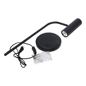 With European Plug Rotate Table <strong>Lamp</strong> 9W Simple Design <strong>Black</strong> Shell Long Neck Table <strong>Lamp</strong> Large Size Read Light With On-off Key - Product Image 6
