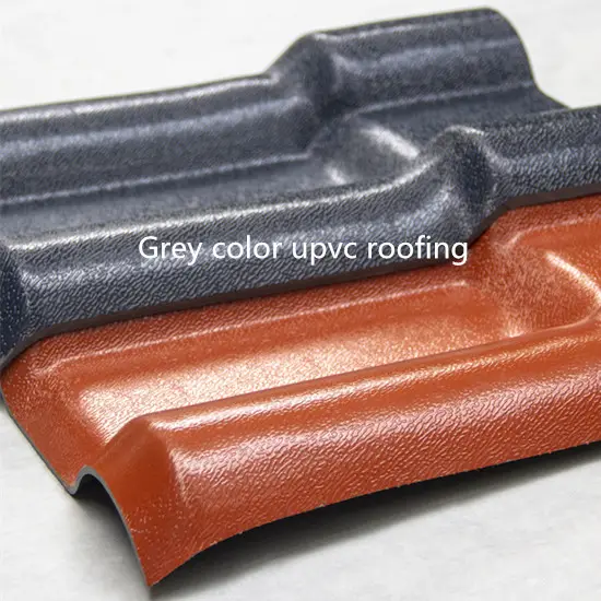 Colore brillante mattone grigio rosso ASA UPVC lastre per tegole scandole tipo spagnolo