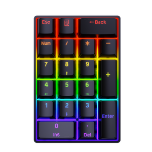 ¡YF20 20-Key Wired USB Type-c Ergonómico RGB Mini Teclado numérico mecánico para juegos de computadora de oficina y negocios en Stock! - Product Image 3