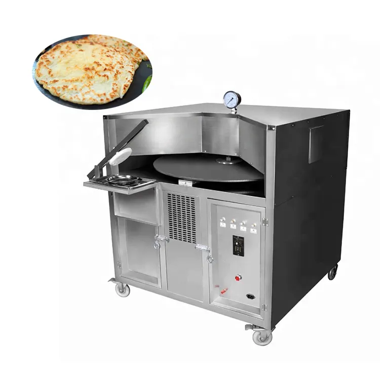 Chapati mesin pembuat roti panggang, mesin pemanggang roti Oven Gas dek