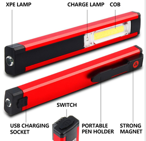 Built-in Battery USB Charging with Magnet COB <strong>LED</strong> Multi-functional Emergency Repair Work Light - Product Image 2