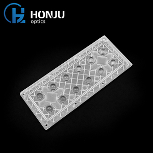ไฟถนน PC Pmma โปรเจคเตอร์แสงโฟกัส Street OEM โมดูลเลนส์ LED ไม่สมมาตร PC 173*72 มม.โปร่งใส Hongzhu - Product Image 4