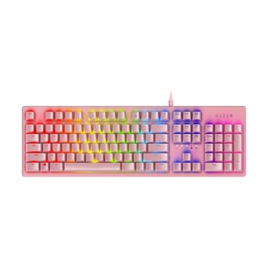 Razer Huntsman Tournament RGB Lighting Wired Gaming Mechanical <strong>Keyboard</strong>, Linear Optical Axis (Pink)