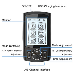 Mesin pijat <span class=keywords><strong>unit</strong></span> <span class=keywords><strong>tens</strong></span>, 24 Mode mesin <span class=keywords><strong>TENS</strong></span> dengan bantalan elektroda Premium dapat diisi ulang <span class=keywords><strong>UNIT</strong></span> <span class=keywords><strong>TENS</strong></span> pemijat tubuh rumah - Product Image 5
