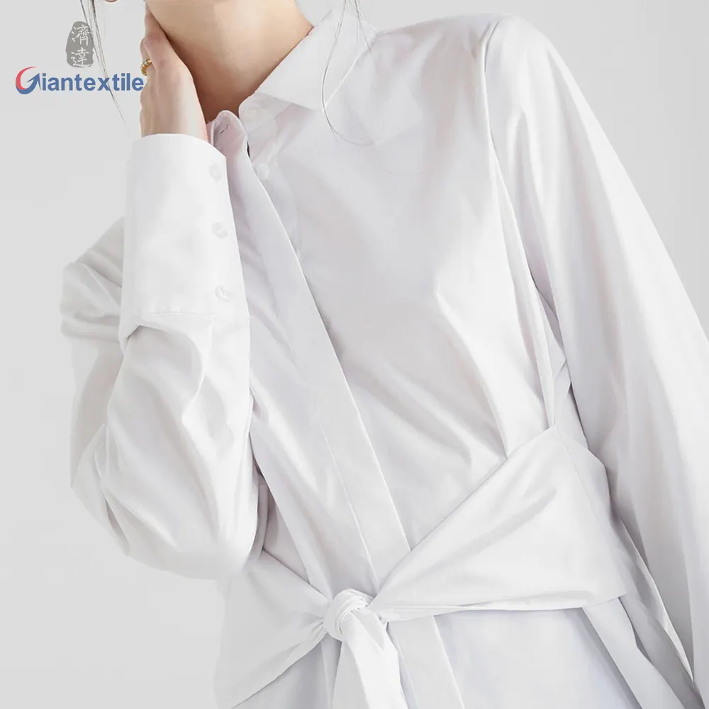 Elegant Blouse Women Solid Long Sleeve White High-End Fashion Office Ladies Business Leisure Shirt With Tunic