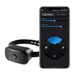 ระบบกักเก็บรั้วสุนัขระบบ GPS อัจฉริยะ2-in-1แบบปรับแต่งได้พร้อมอุปกรณ์ติดตามและระบุตำแหน่งไม่มีค่าบริการรายเดือน