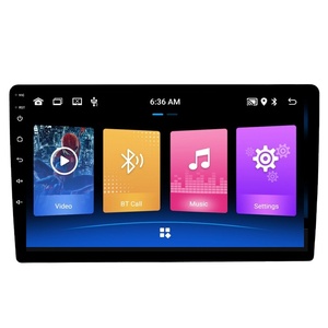 9 inç çift Din evrensel araba Stereo Android oto GPS navigasyon destekler WIFI ayna bağlantı FM dikiz kamera için Dashboard