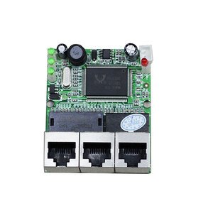 Realtek-chip RTL8306E mini 10/100mbps, hub lan rj45, 3 puertos, interruptor ethernet, placa pcb - Product Image 2