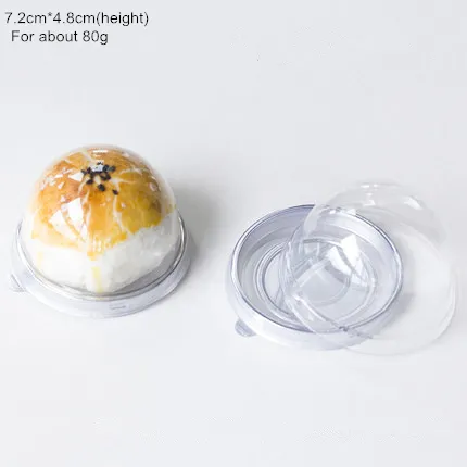 Vỏ sò vỉ thực phẩm tráng miệng hộp container bao bì tùy chỉnh nhựa PET tắm bom bao bì trong suốt hộp bánh có thể tái chế