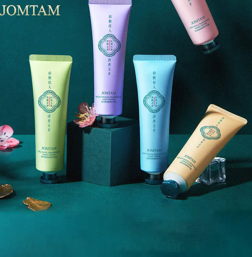 Marque privée OEM JOMTAM crème pour les mains, soins de la peau naturels, éclaircissante, hydratante, à base de plantes, nourrissante, parfumée, anti-gerçures