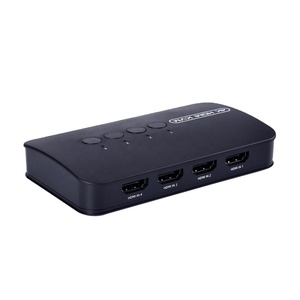 FJ-HK401 Fjgear手动hdmi kvm开关4路4k 4进1出hdmi2.0 usb2.0带桌面控制器