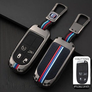 Çinko alaşım araba anahtarı durum kapak kabuk için Jeep komutanı Grand WK2 KL BU MP Dodge Chrysler 200 300C koruma aksesuarları - Product Image 4