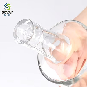 200ml 375ml 500ml 750ml chất lượng cao siêu Flint chai thủy tinh rỗng chai thủy tinh pha lê cho Ice rượu vang, rượu mạnh, <span class=keywords><strong>vodka</strong></span>, rượu - Product Image 2