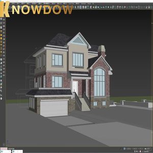 KNOWDOW Design Pitch Toolkit CAD Render Demo Barandilla Valla Plan de iluminación - Product Image 4