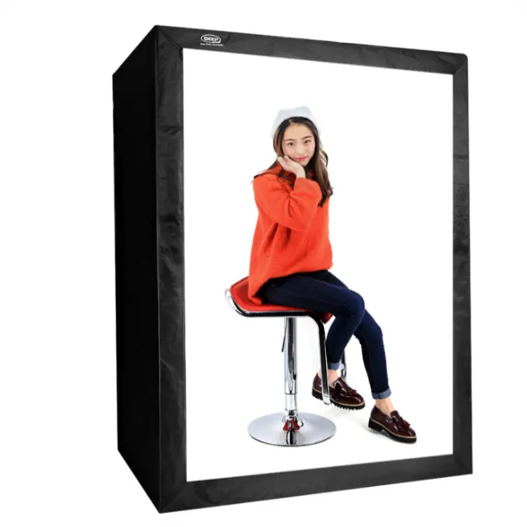 DEEP LED Professional Portable Softbox Box 120 * 80*160cm LED Photo Studio Video Lighting Tent with LED Light