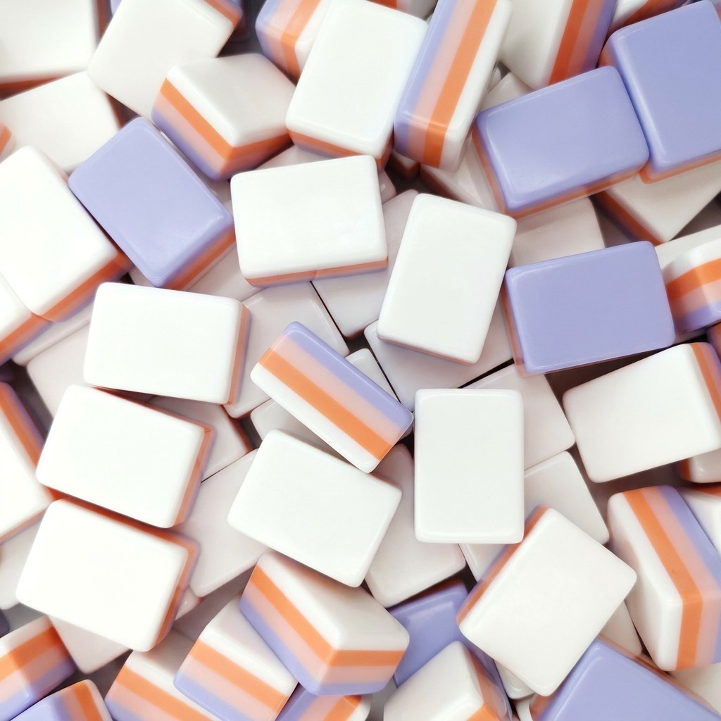 Luminaire Mahjong Tiles-Periwinkle Blue