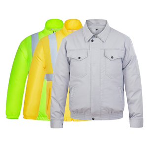 • جاكيت عمل خارجي للرجال ملابس ساخنة بدلة تكييف هواء تبريد مع مروحة تبريد تعمل بالبطارية - Product Image 2