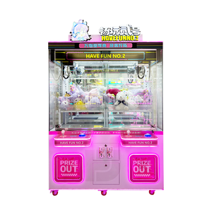 Quảng châu chất lượng cao Nhà cung cấp 2 máy nghe nhạc bảng Top Claw cần cẩu máy để Bán Thú nhồi bông đồ chơi Claw Máy bán hàng tự động - Product Image 1