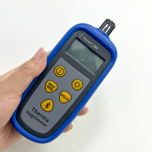 Higrómetro de medidor de temperatura y humedad digital LCD de mano portátil de grado industrial de fábrica con sensor