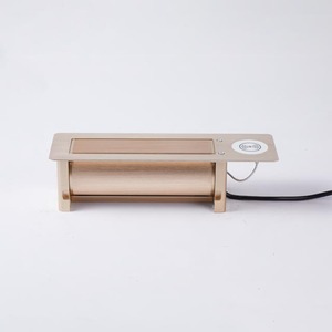 Escritorio de oficina oculto, bóveda motorizada, salida de interruptor de mesa/toma de corriente de escritorio giratoria multifuncional con cargador USB