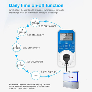 Presa Timer 20A/interruttore Timer pompa programmabile, convertitore presa di temporizzazione/prese di controllo automatiche di fasatura - Product Image 5