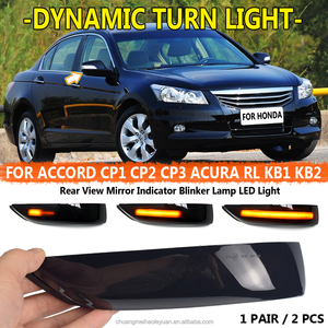 Dinamik LED yan kapı kanat dönüş sinyal ışığı ayna göstergesi 1 çift yeni Honda Accord CP1/CP2/CP3 2008-2013 Acura RL (KB1/2) - Product Image 2