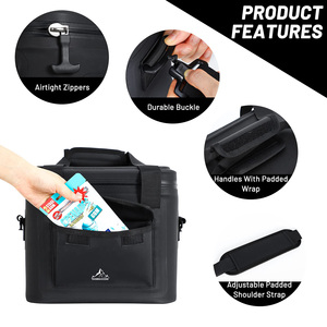 Kayaking botla kamp bakkal yürüyüş plaj piknik balıkçılık 8 kutu 30 kutular su geçirmez İzoleli yumuşak yan soğutucu çanta - Product Image 4