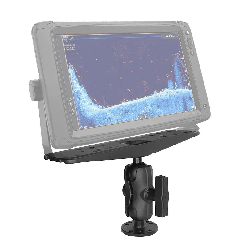 Soporte de buscador de peces Lowrance GPS de OAT hook2 sostiene soportes de transductor de 3 posiciones para montaje de arco de buscador de peces Garmin nuvi 65lm