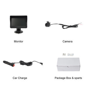 PJAUTO 4.3 Inch Digital <strong>Wireless</strong> Rear View Car Backup Camera Monitor Kit Parking <strong>Reverse</strong> Camera <strong>System</strong> for Car Pickup vans Suv - Product Image 6